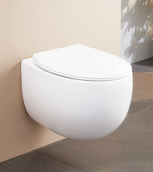 Rimless Wall Hung WC With UF Slim Seat Cover  – Aquant India